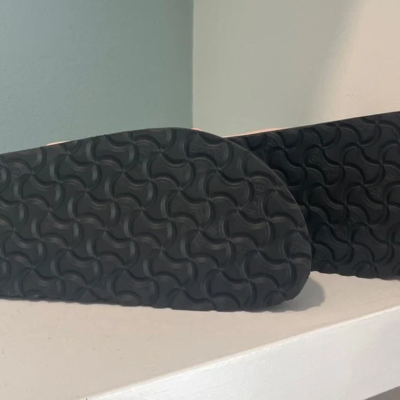 1774 BIRKENSTOCK Arizona Raffia Luxe Slide Sandal Chintz Rose Pink New NWT - Picture 15 of 17